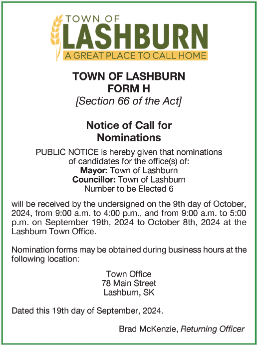 Call for Nominations Council & Mayor